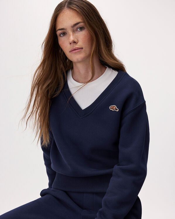 Beavermark V-Neck Top