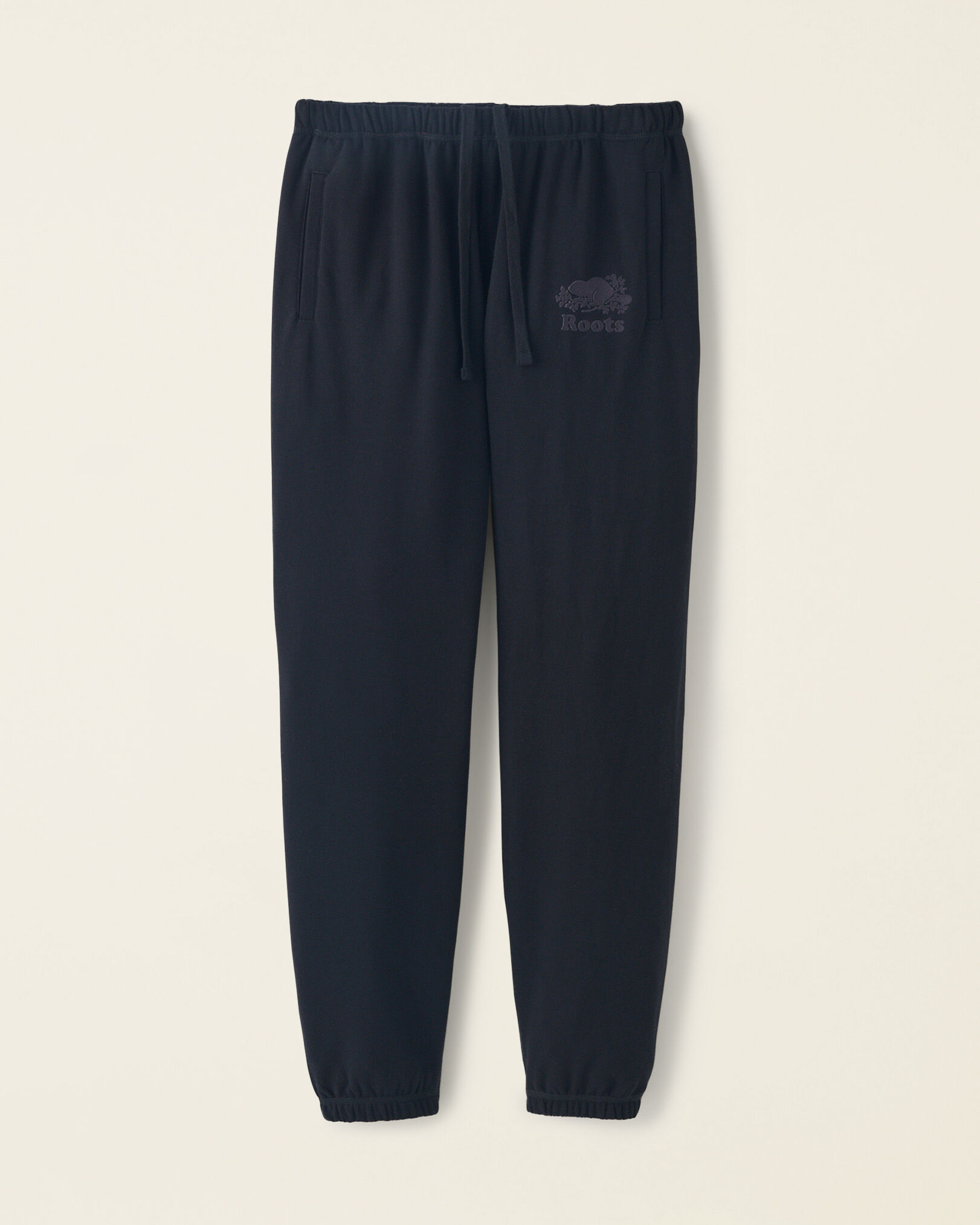Roots navy shop blue sweatpants