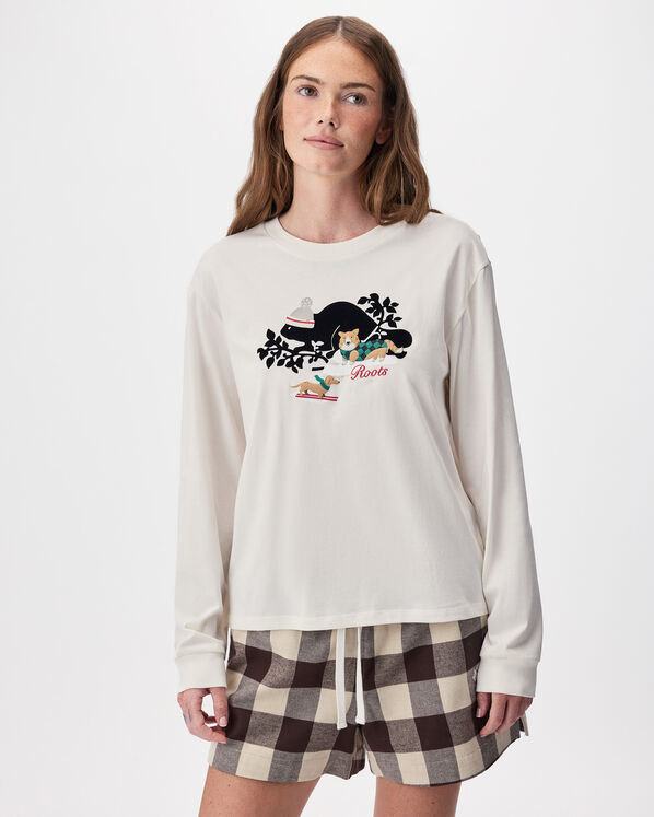 Womens Holiday Cooper Long Sleeve T-Shirt