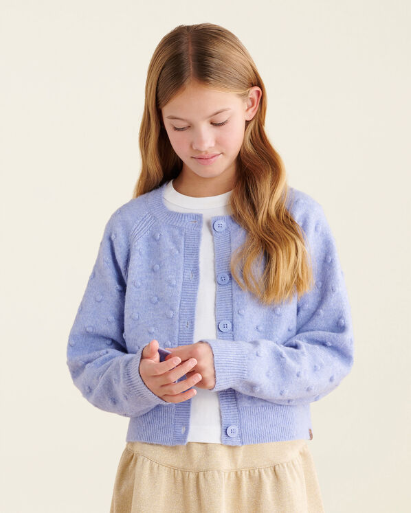 Girls Pom Pom Cardigan