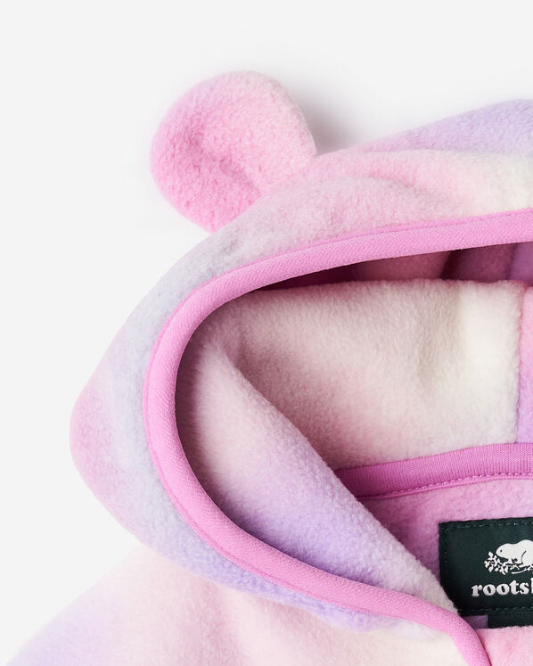 Chandail &agrave; capuchon et glissi&egrave;re en micromolleton pour b&eacute;b&eacute;s