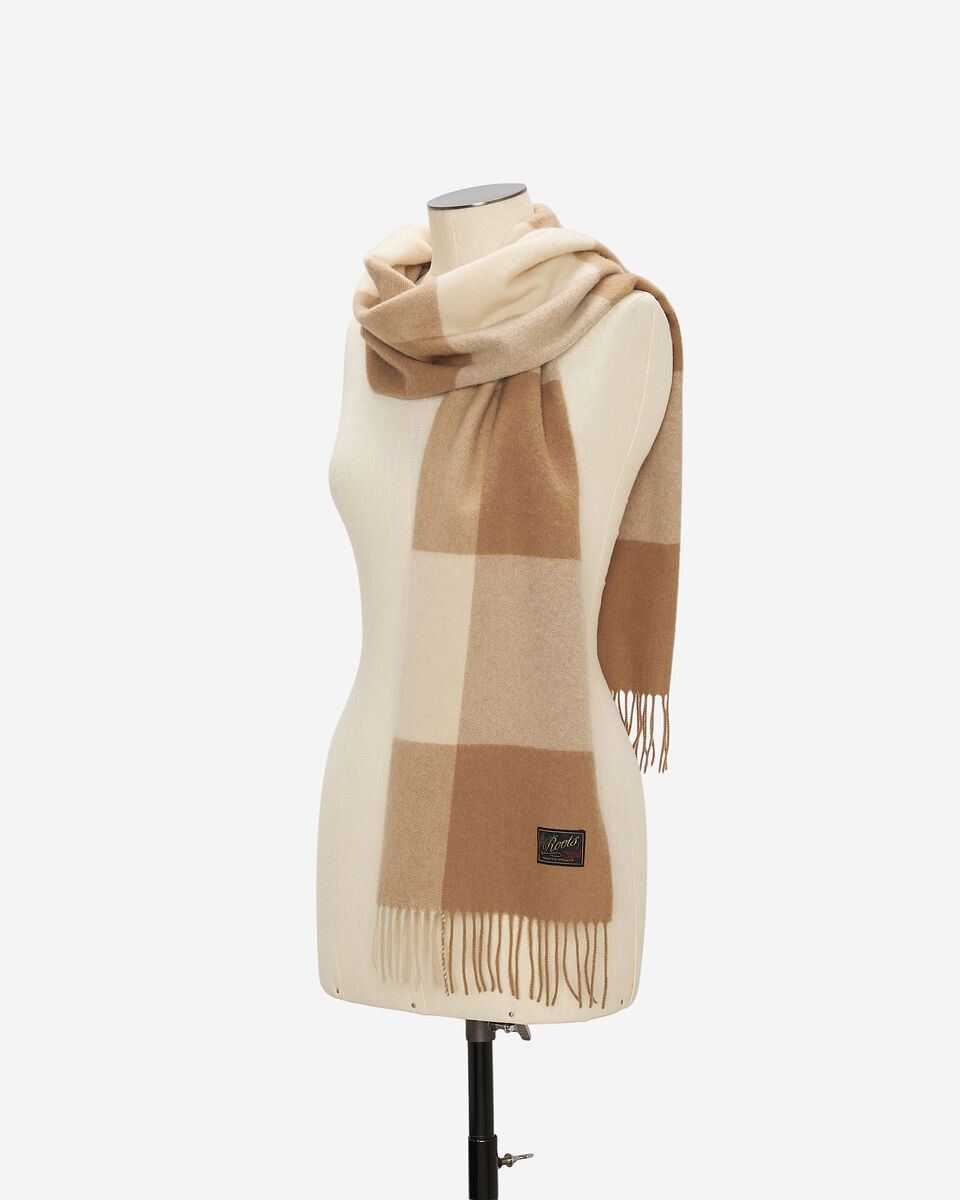 Écharpe en laine à carreaux