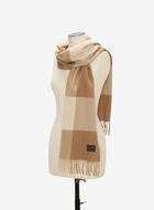 Écharpe en laine à carreaux