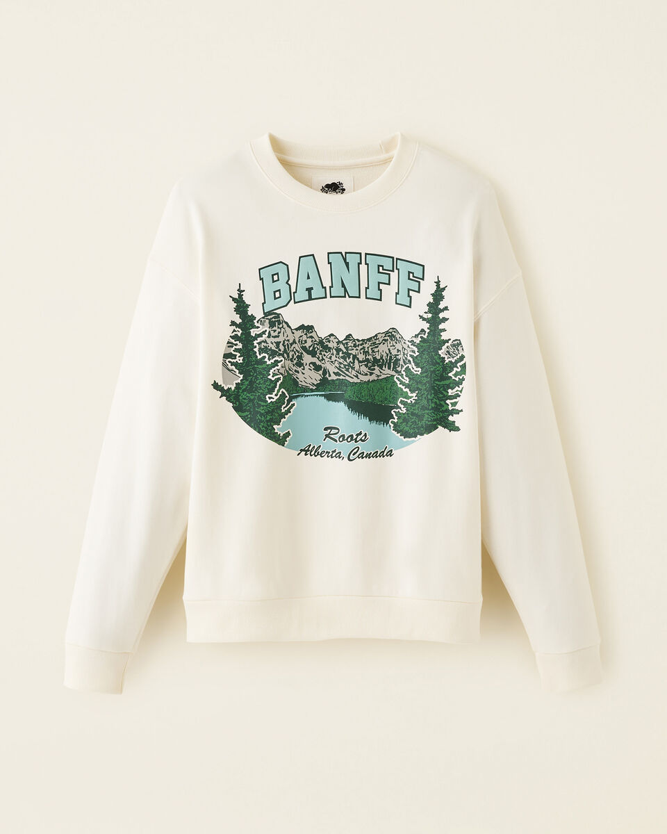 Roots Banff Landscape Crew Sweatshirt Gender Free. 1