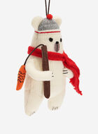 Fishing Polar Bear Ornament