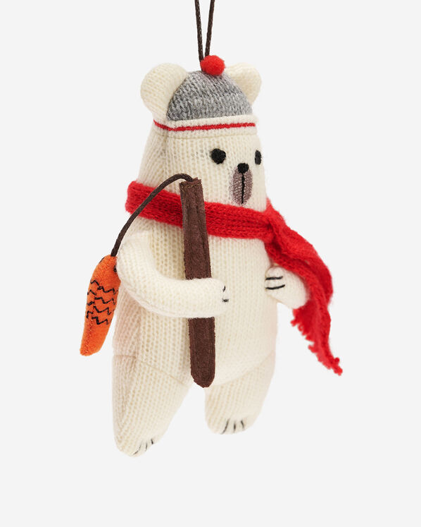 Fishing Polar Bear Ornament