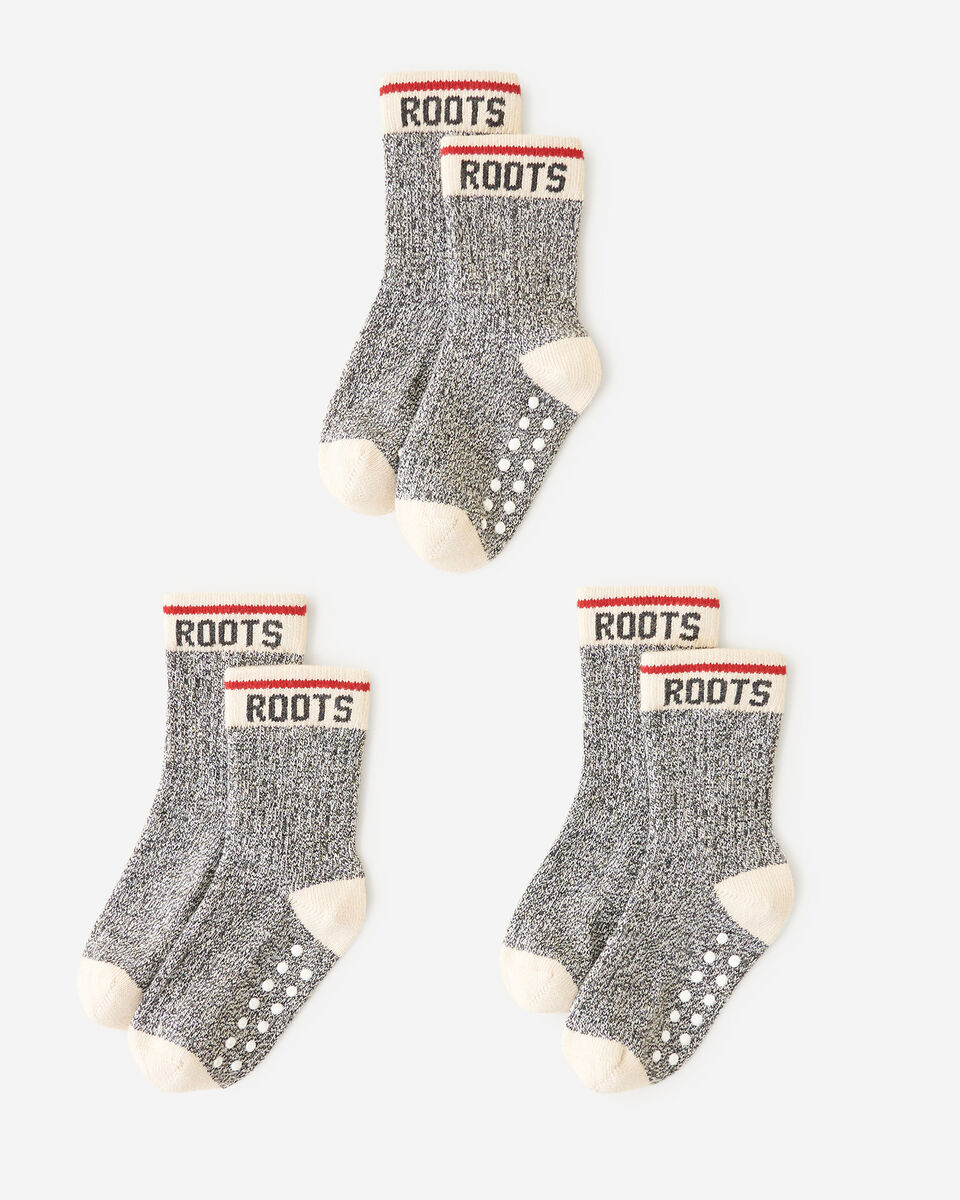 Toddler Classic Cabin Sock 3 Pack Roots CA