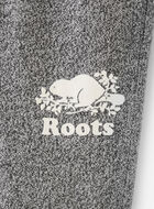 Pantalon ajusté à cheville côtelée en molleton de coton bio pour fille