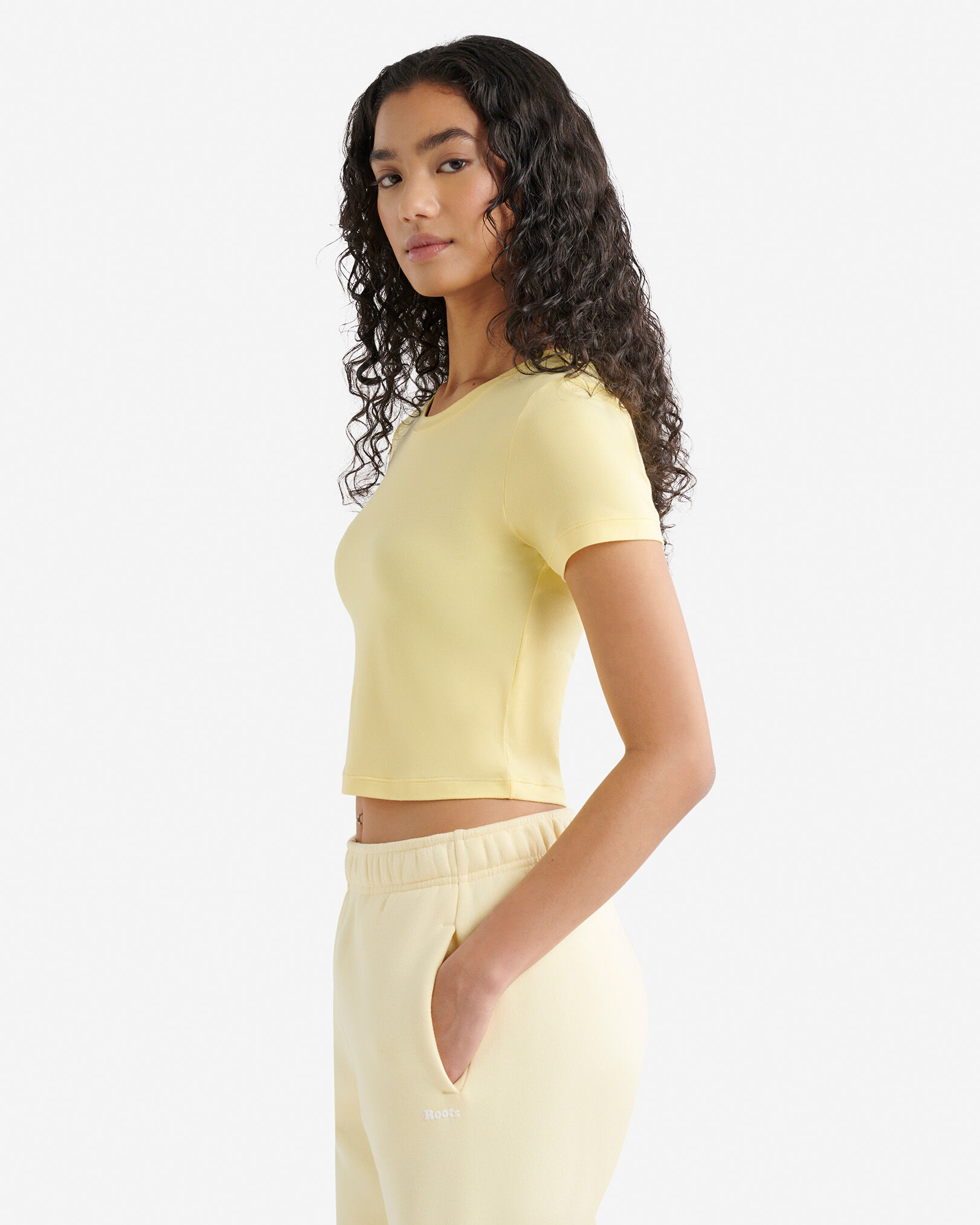 Renew Knit Crop T-Shirt