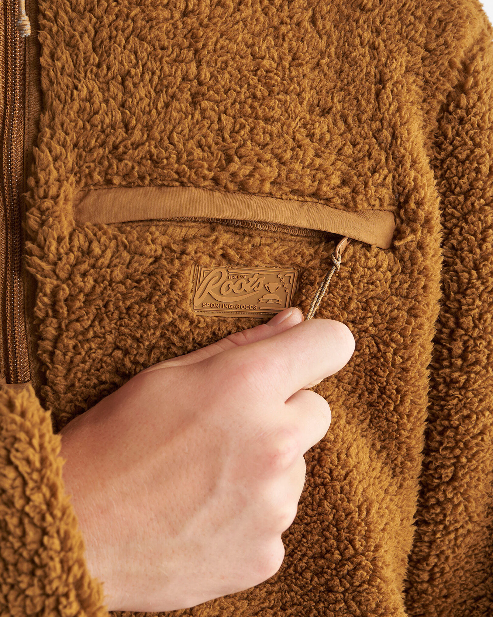 Creekside Shearling Half Zip Stein