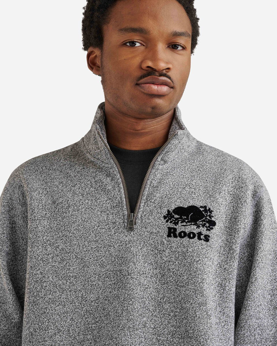 Roots Organic Original Half Zip Stein Gender Free. 5