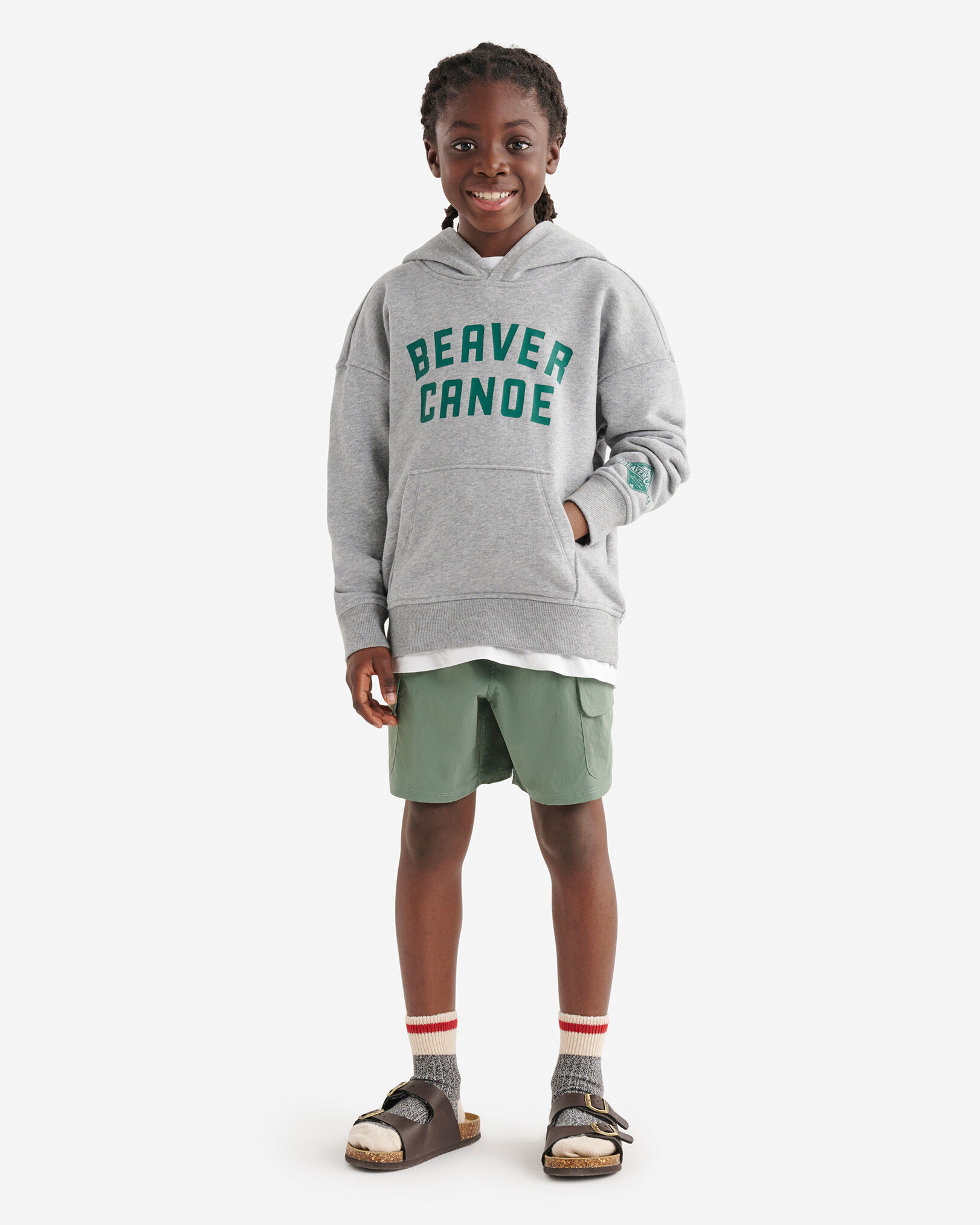 Kids Beaver Canoe Relaxed Hoodie