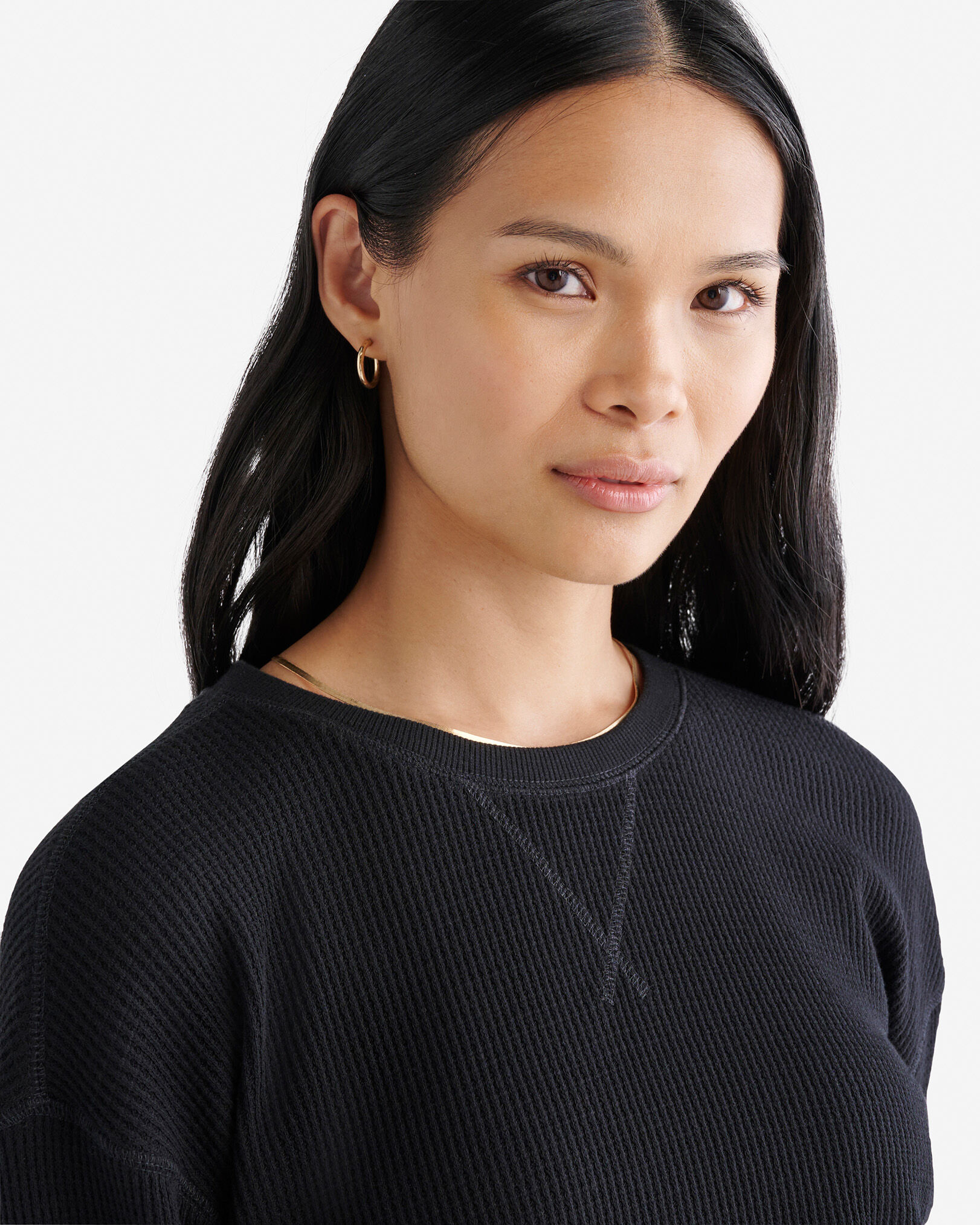 Waffle Long Sleeve Top