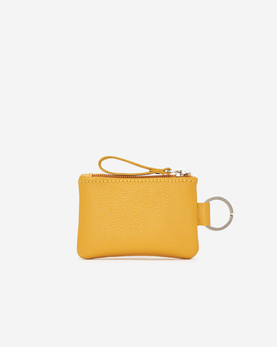 Pochette à glissière en cuir Cervino