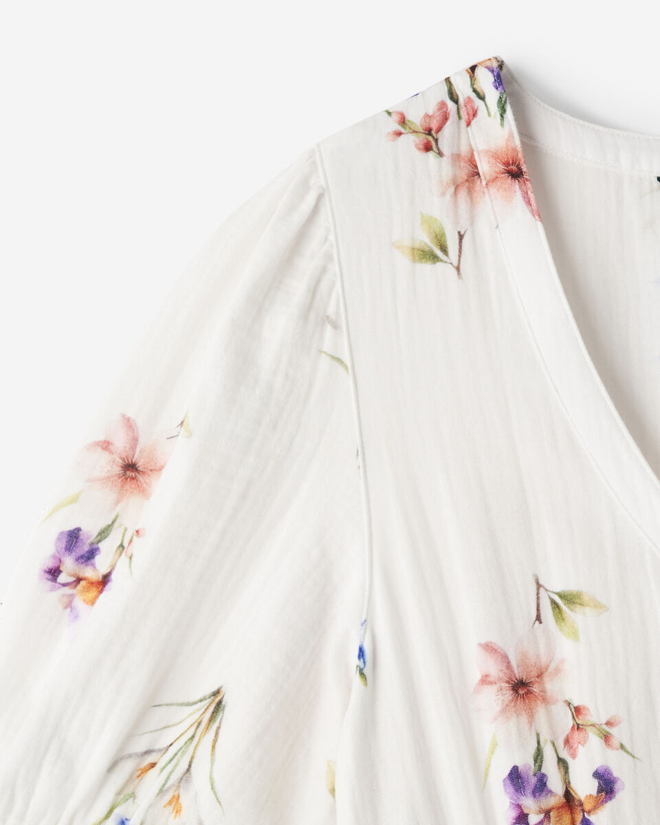 Isla Cotton Gauze Print Tea Dress