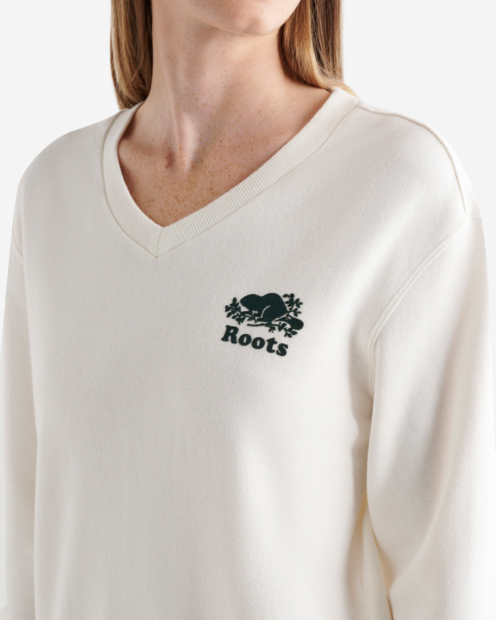 Organic Cooper V-Neck Sweatshirt