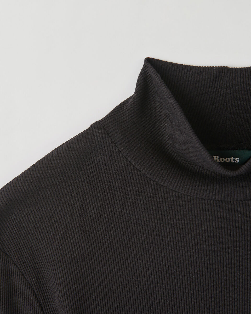 Fine Rib Turtleneck Top