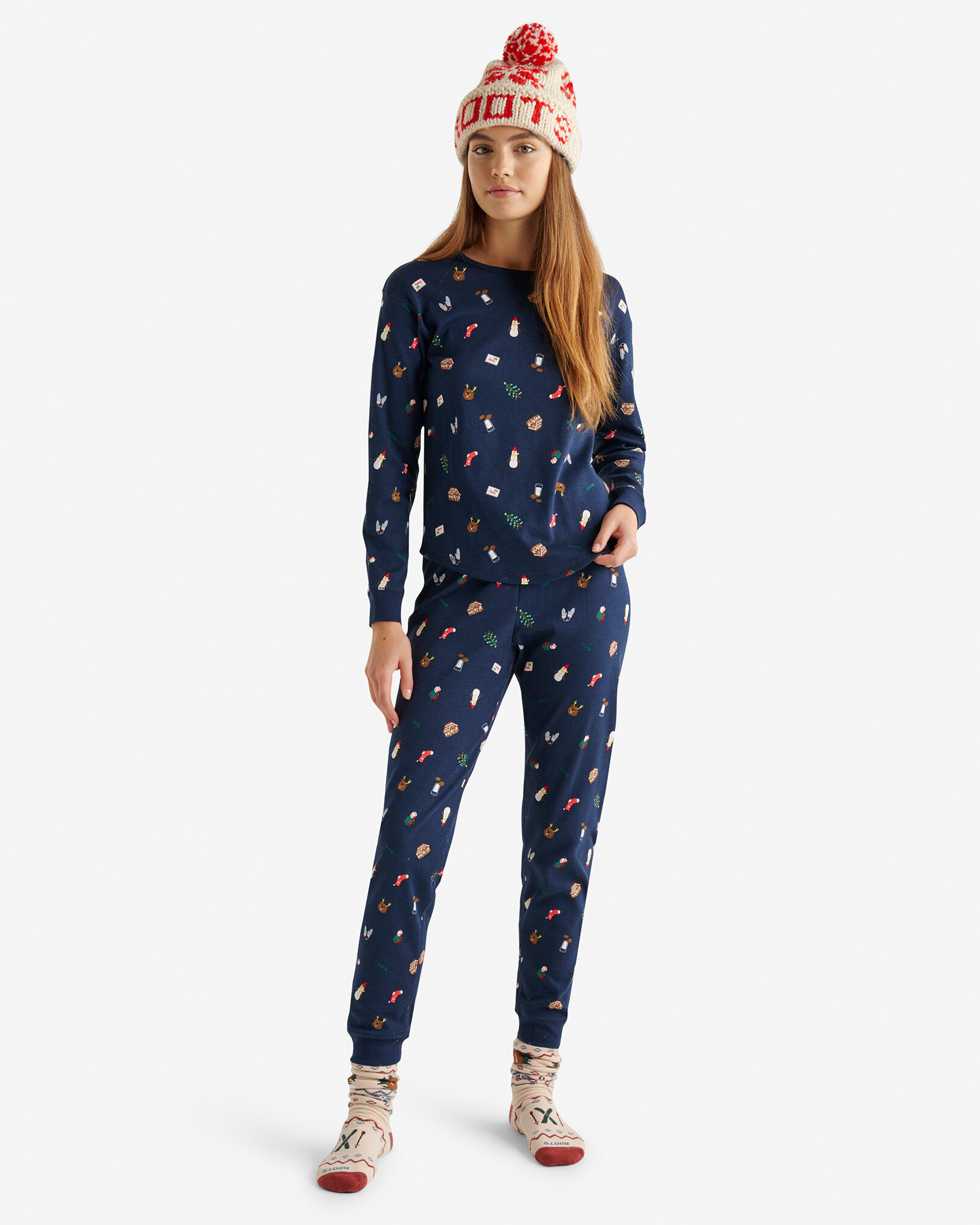Womens Holiday Pajama Pant Pajamas Lounge Sets Roots