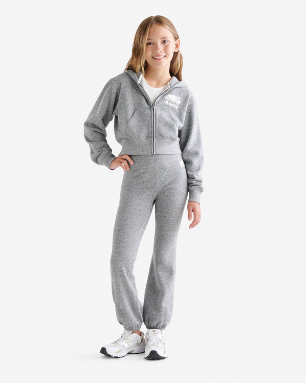 Girls Organic Cooper Shrunken Zip Hoodie Girls Organic Cooper Shrunken Zip Hoodie