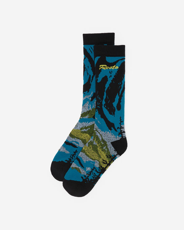 Adult Landscape Intarsia Sock