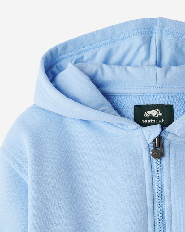 Toddler Girls Summer Cloud Cropped Bubble Full Zip Hoodie