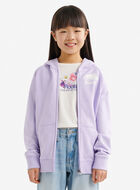 Chandail original &agrave; capuchon et glissi&egrave;re en jersey bouclette de coton bio pour enfants