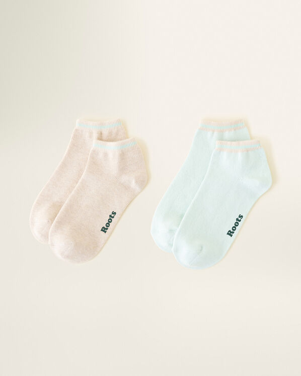 Adult Cotton Cabin Ped Sock 2 Pack