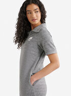 Robe &agrave; manches courtes et demi-glissi&egrave;re en jersey bouclette Cooper