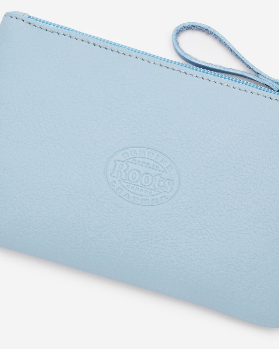 Pochette moyenne à glissière en cuir Nuage