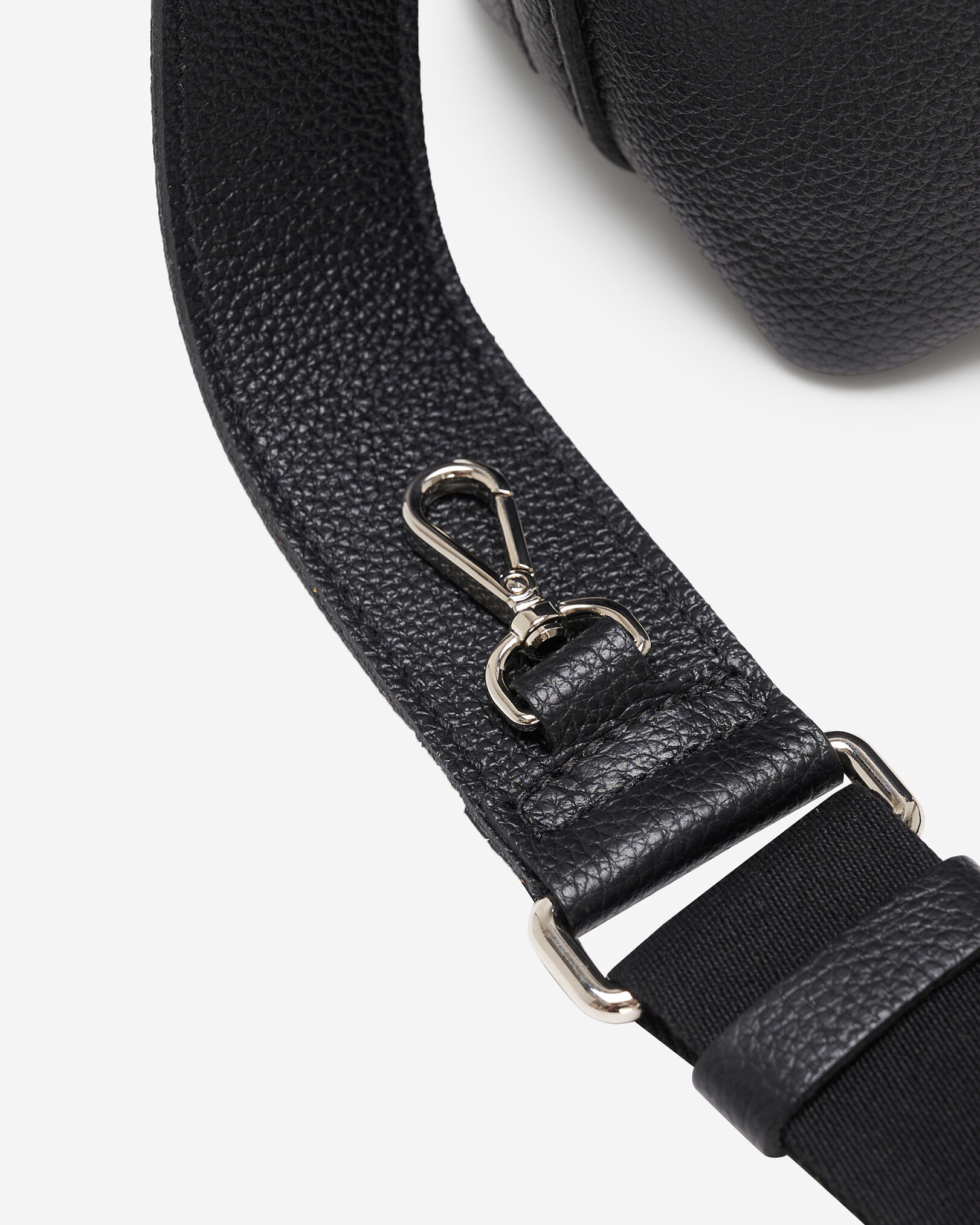 Mini black bucket shop bag
