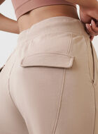 Pantalon en jersey bouclette et mélange modal