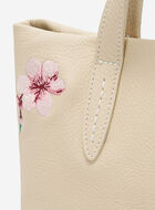 Petit fourre-tout floral en cuir Cloud