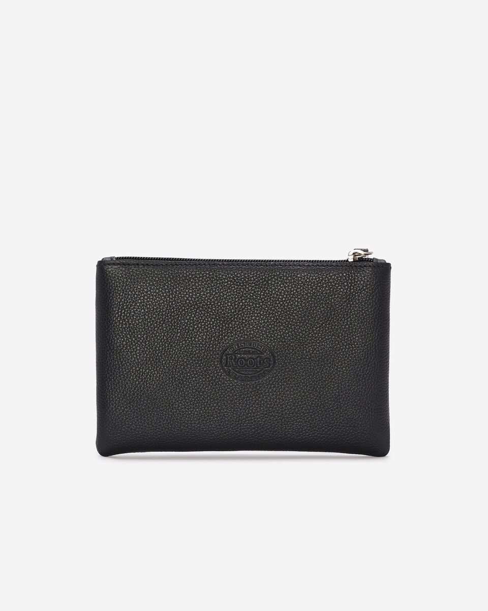 Large Zip Pouch Cervino Leather Accessories Roots