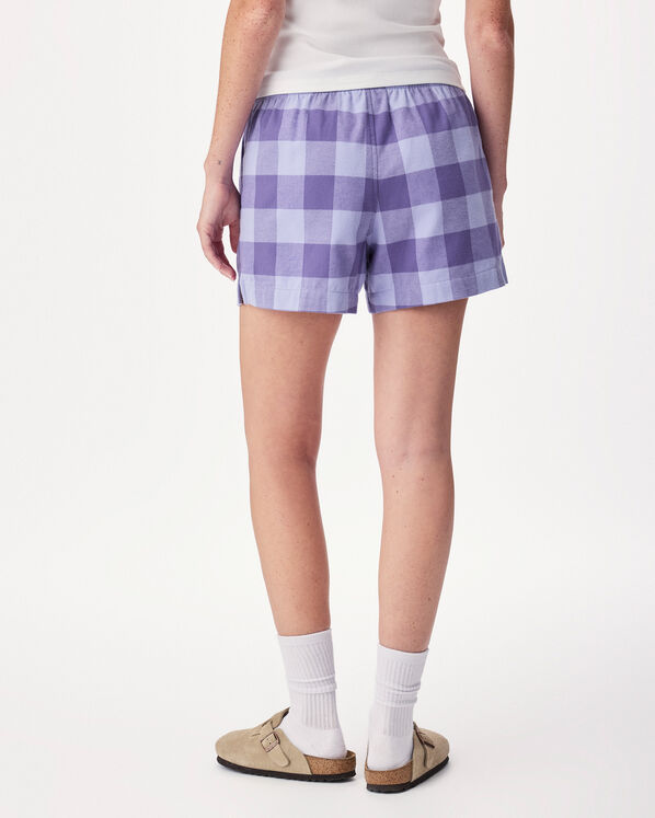 Short de pyjama &agrave; carreaux pour femme