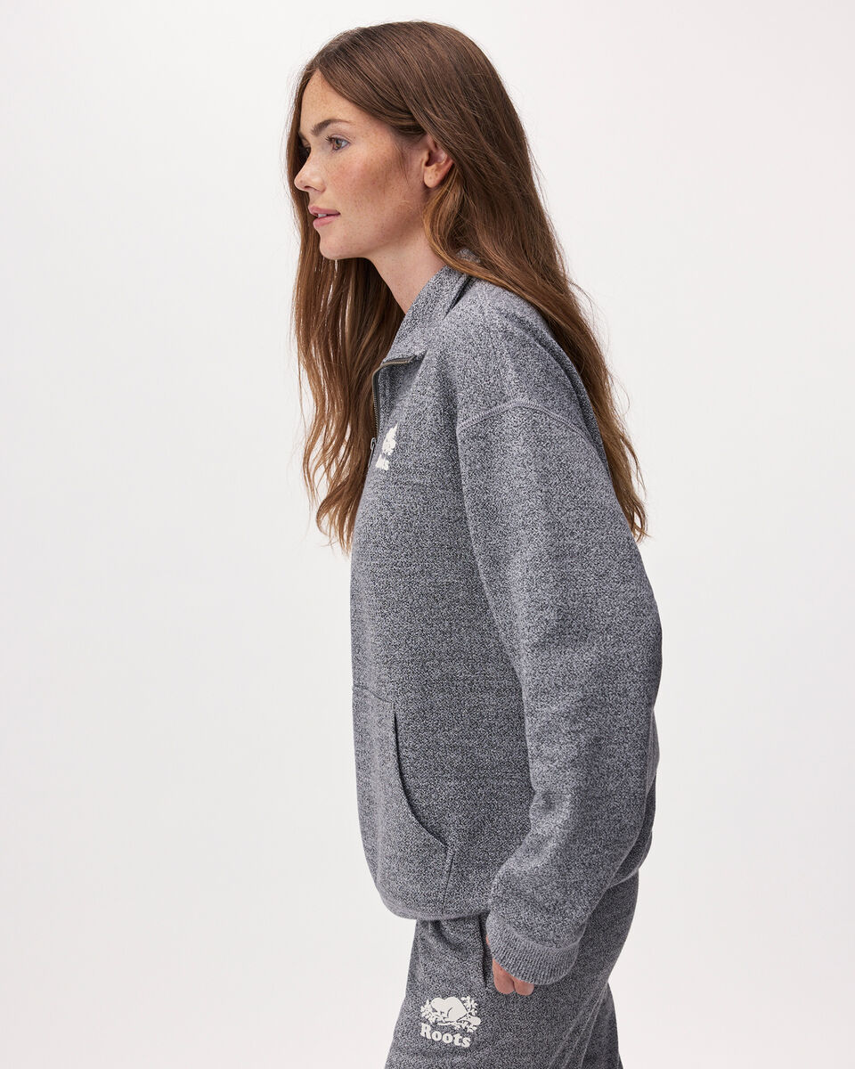 Organic Cooper Relaxed Quarter Zip Stein