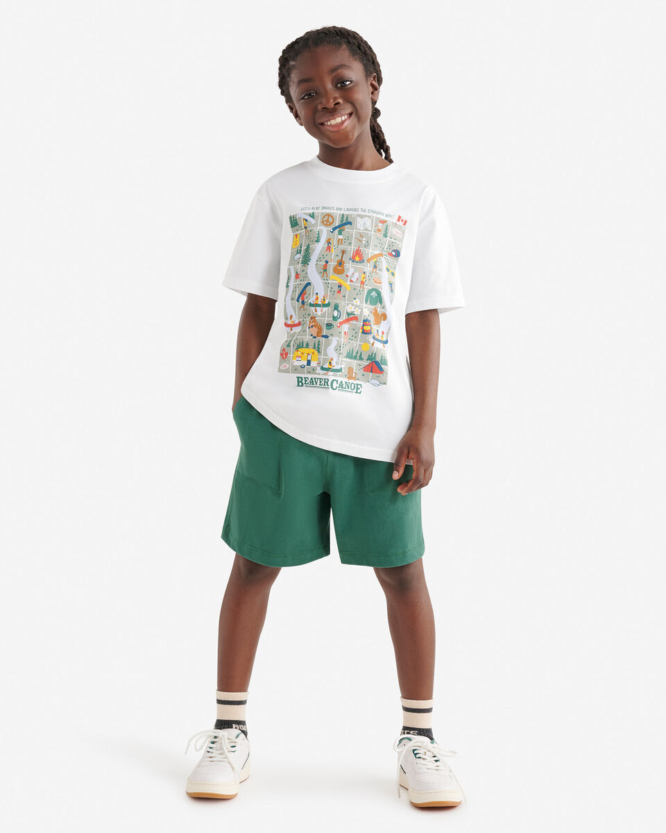 Kids Beaver Canoe Snakes And Ladders T-Shirt