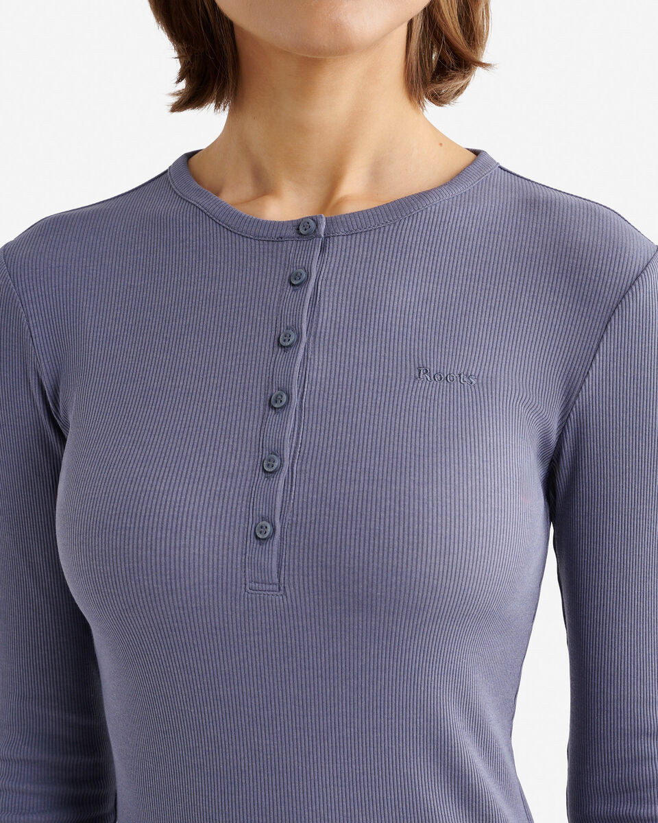 Roam Rib Fitted Long Sleeve Henley