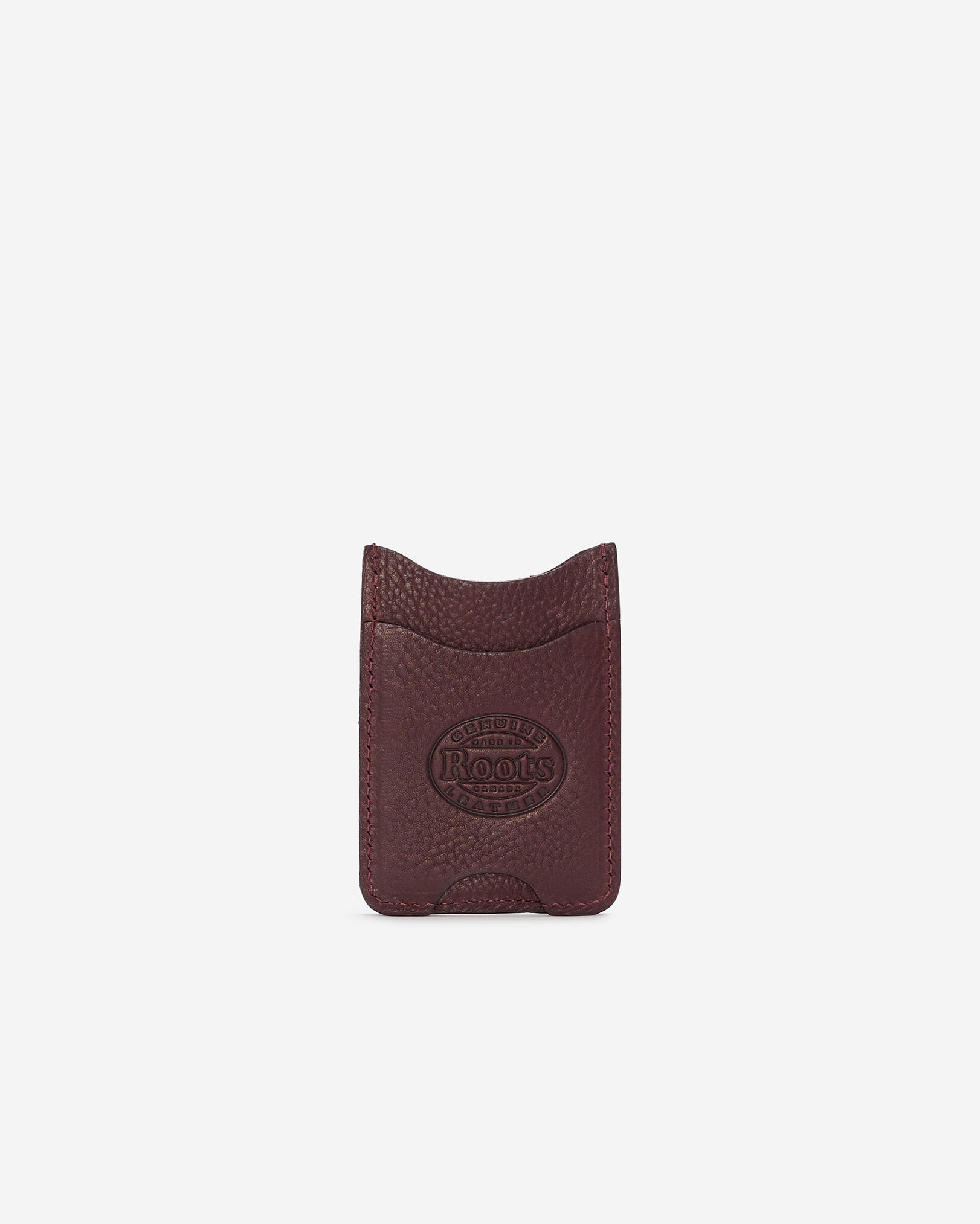 Porte-cartes à deux côtés en cuir de tannage végétal