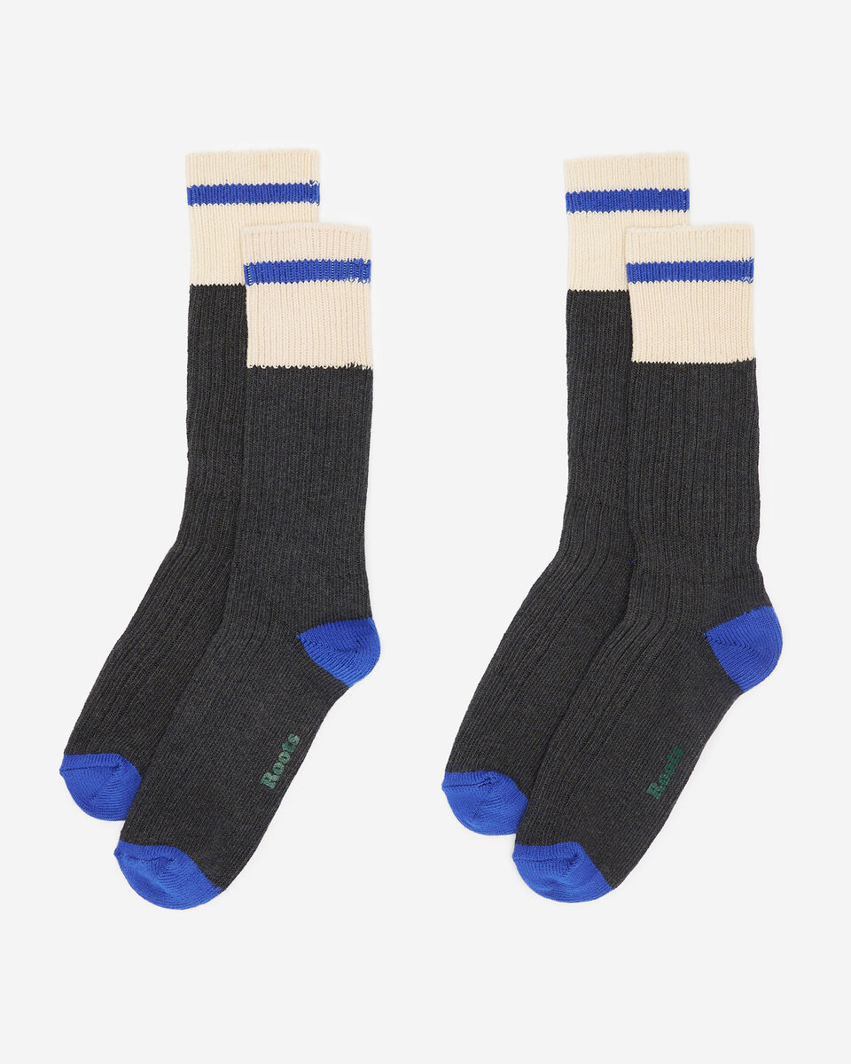 2 paires de chaussettes en coton Cabane pour adultes