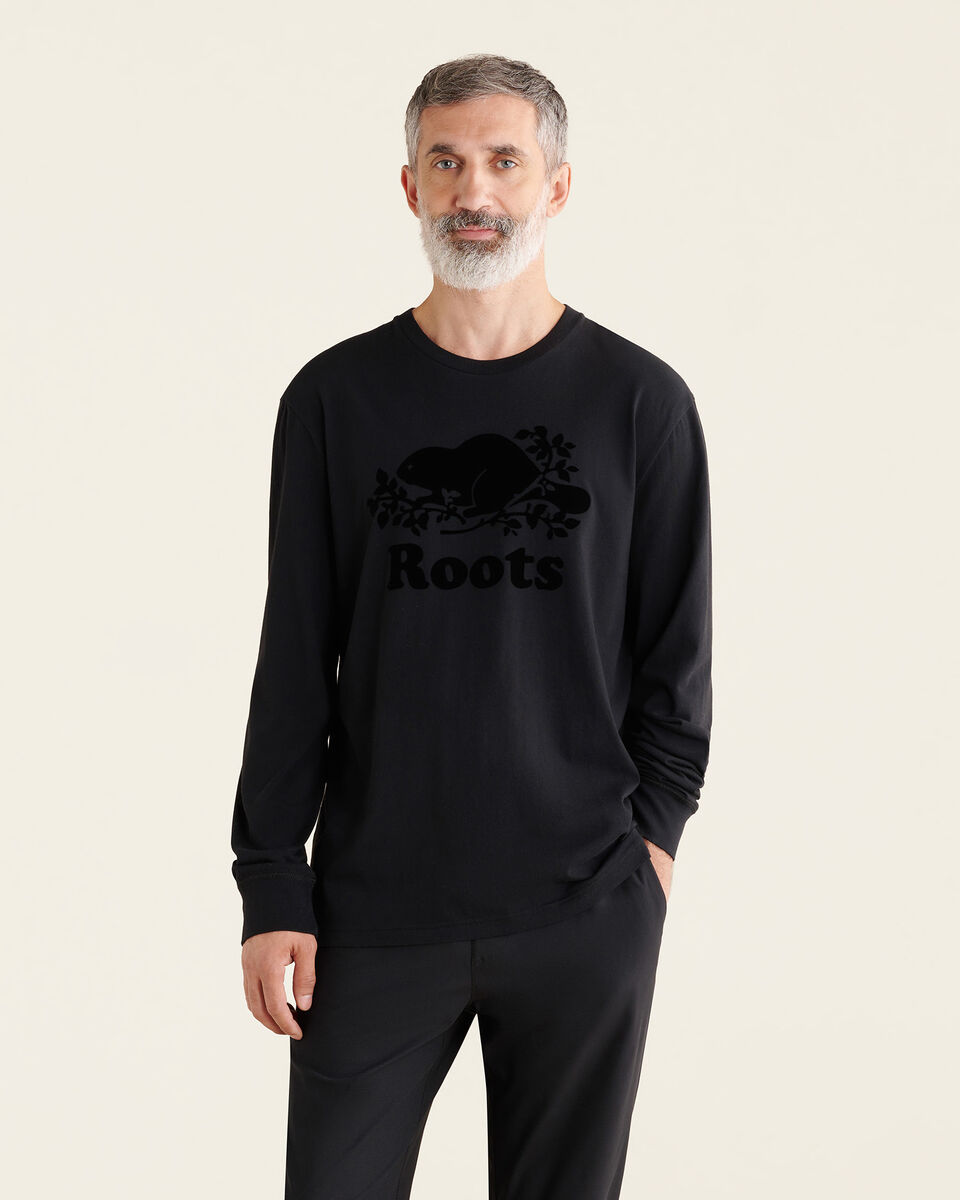 Mens Organic Cooper Beaver Long Sleeve T-Shirt