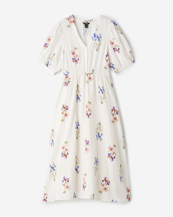 Isla Cotton Gauze Print Tea Dress