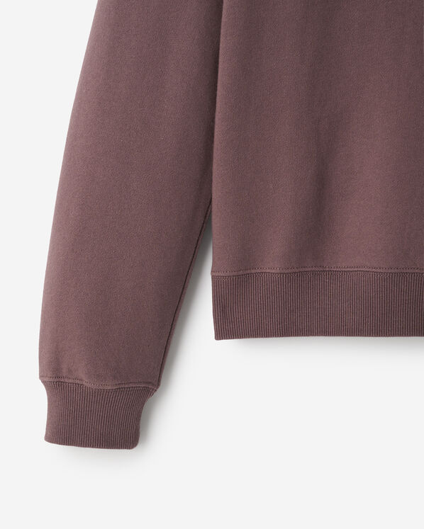 Chandail col en V en molleton de coton bio Cooper