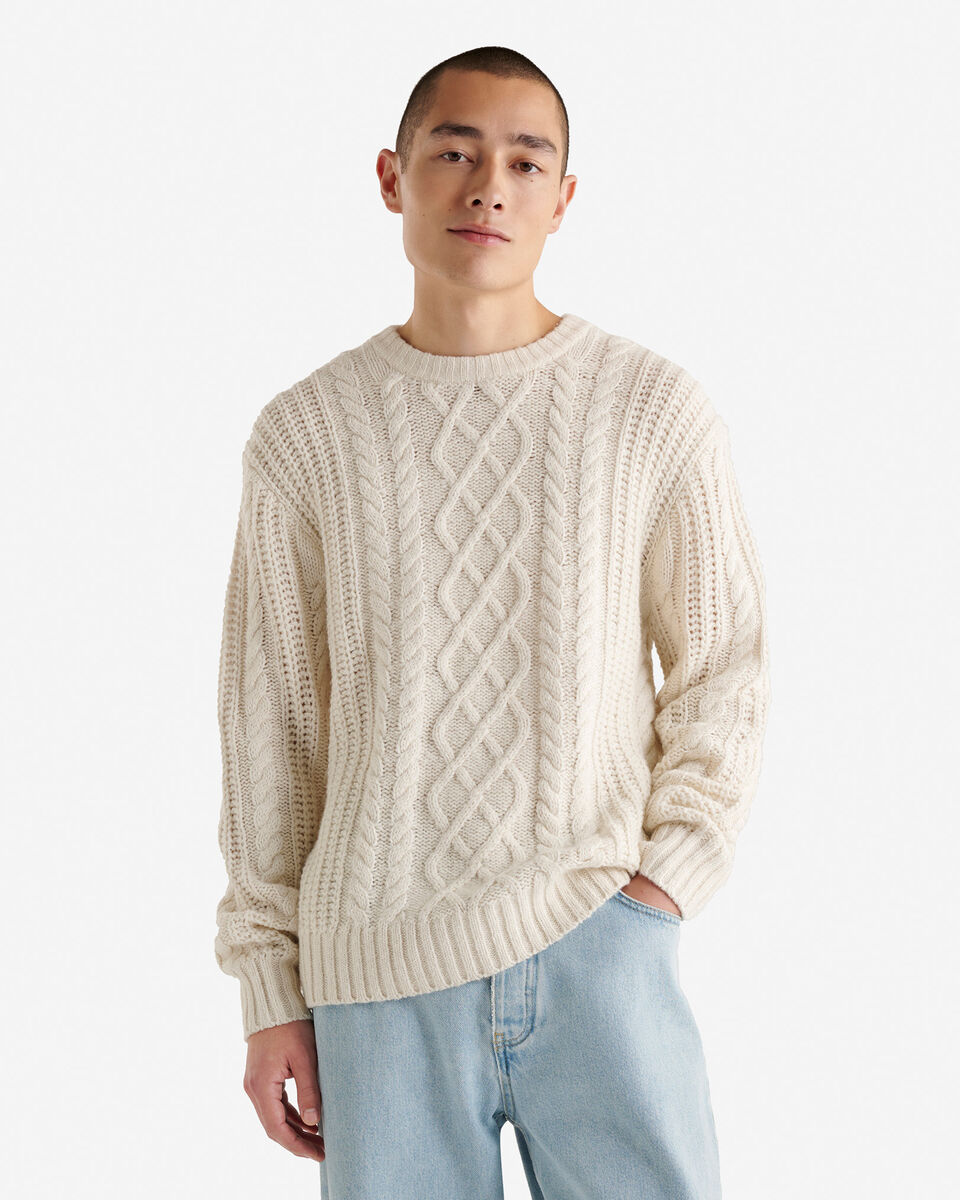 Lodge Cabled Crew Sweater
