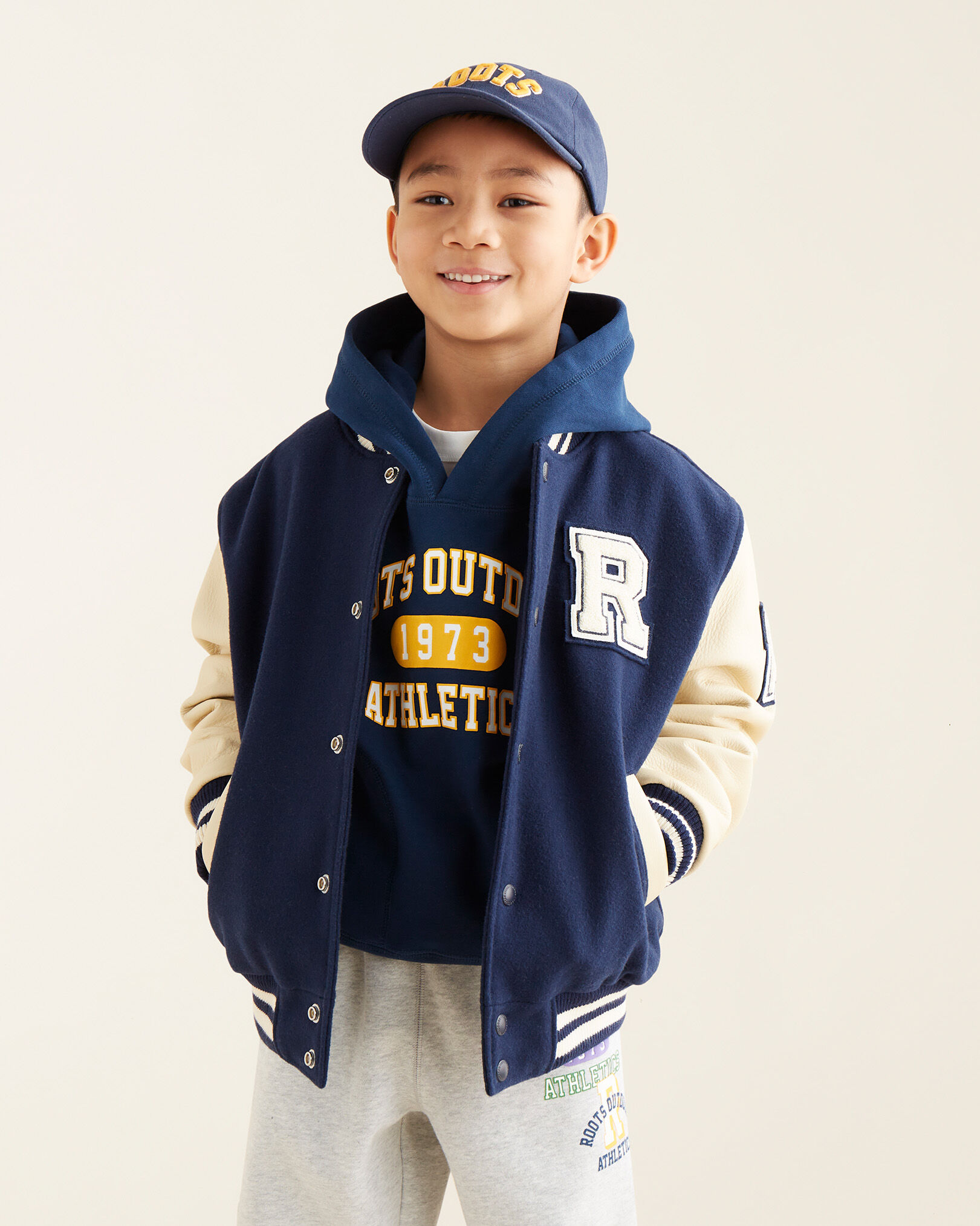 Kids Vintage Varsity Jacket 2.0 Varsity Jackets Roots