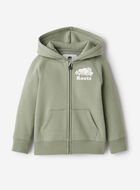 Chandail original à capuchon et glissière en coton bio pour tout-petits