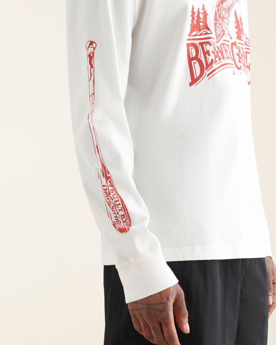 T-shirt à manches longues décontracté Beaver Canoe pour homme 