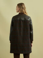 Moon Plaid A-Line Varsity Jacket