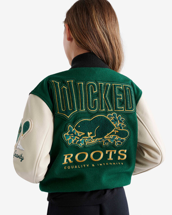 Kids Roots X Wicked Varsity Jacket