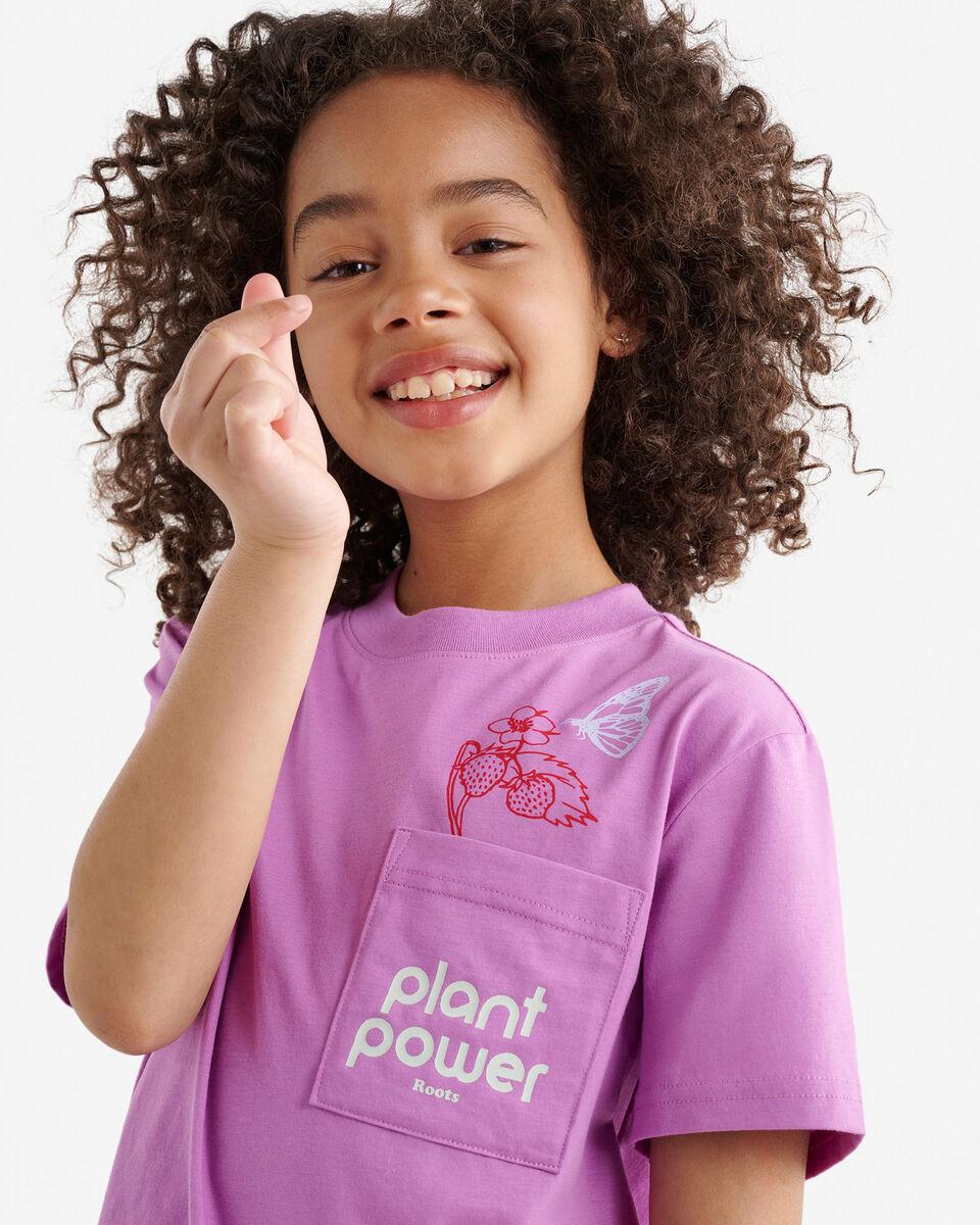 T-shirt décontracté à poche pour enfants