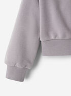 Toddler Girls Summer Cloud Cropped Bubble Full Zip Hoodie